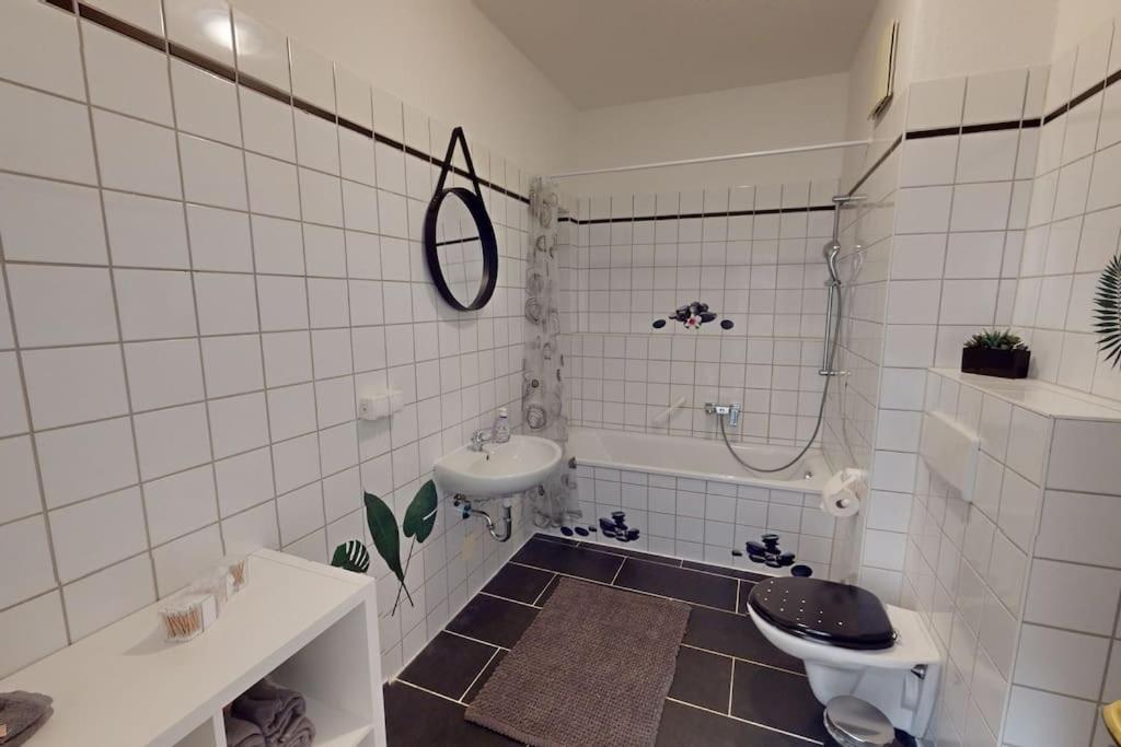 Ferienoase Mitten In Leipzig Buitenkant foto